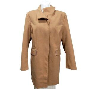 Women's Nine West Dress Coat XL Camel Tan